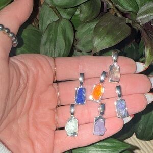 Dainty set pendants in show